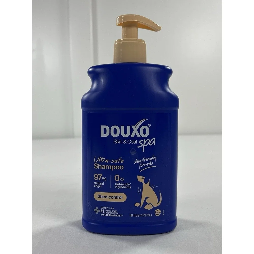 Douxo Spa Skin Coat Care Ultra Safe Shed Control Dog Shampoo Hypoallergenic 16oz